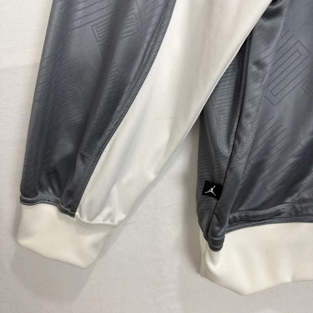 Nike Air Jordan XI Retro Knit Full Zip Jacket Cool Grey 11 Gray XXL Dri Fit - Picture 6 of 13